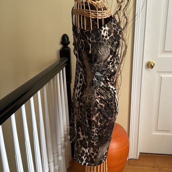 Janine of London NWT  designer and couture fashion leopard print  made in USA - Picture 3 of 13